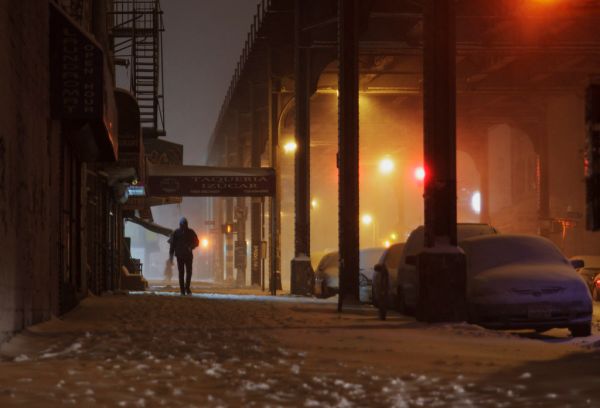 2014 Hercules Nor'Easter in Bushwick Brooklyn, New York City | Myrtle Avenue