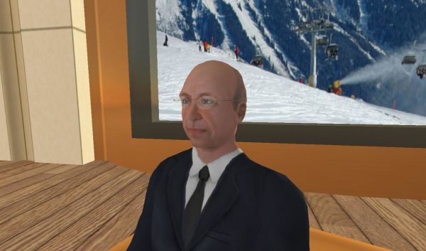 Klaus Schwab - Second Life Avatar