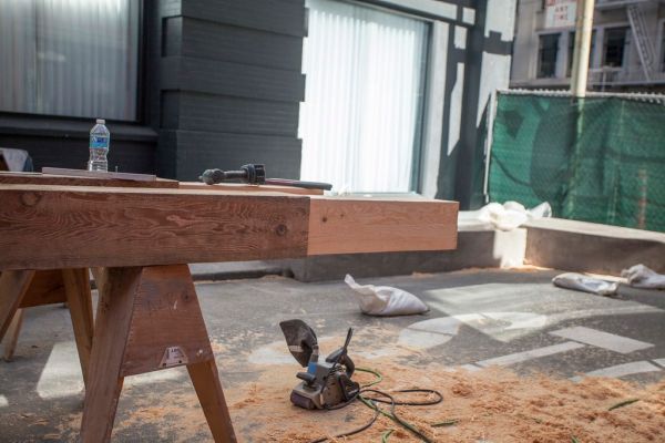 Annie Street Temporary Plaza Installation