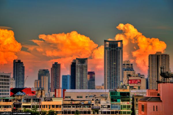 CIty-Skyline-Downtown-Bangkok-Thailand