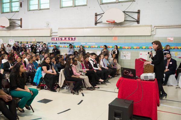 First Lady O'Malley Address Armistead Gardens Students on Bullying