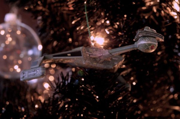 Klingon Battle Cruiser On The Star Trek Christmas Tree 2012