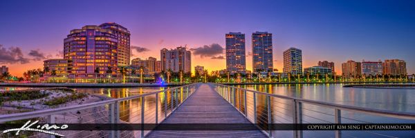 West Palm Beach Skyline City Buildings