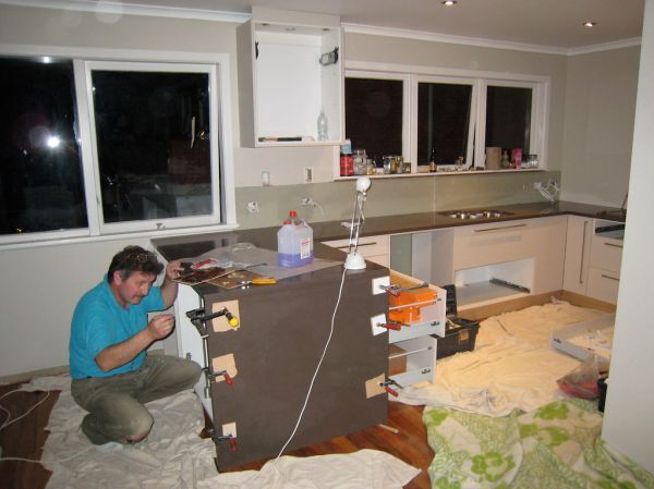 Slavic aan het werk met de benchtop