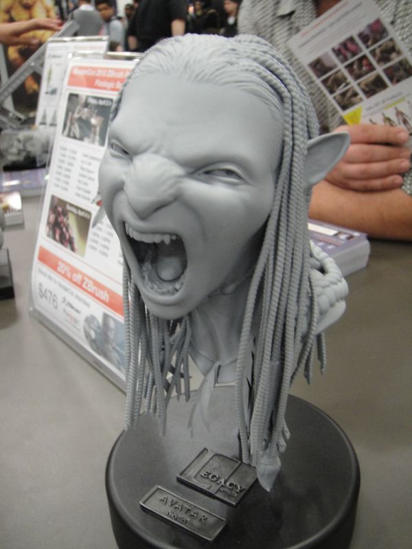 3D Avatar Neytiri bust created with ZBrush