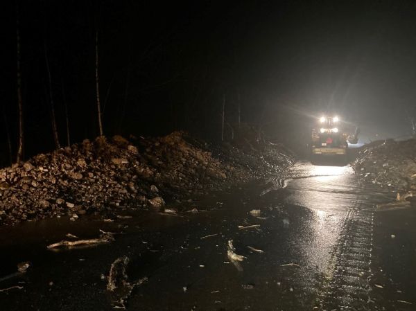 Crews working to address flooding at Highway 1 near Popkum
