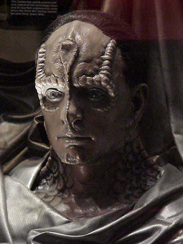 The Cardassian race was introduced in STar Trek Deep Space Nine