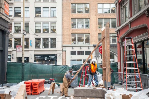 Annie Street Temporary Plaza Installation