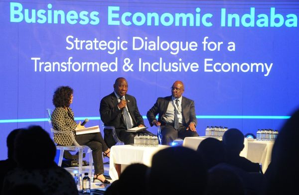 President Cyril Ramaphosa addresses Business Economic Indaba in Midrand, 29 Jan