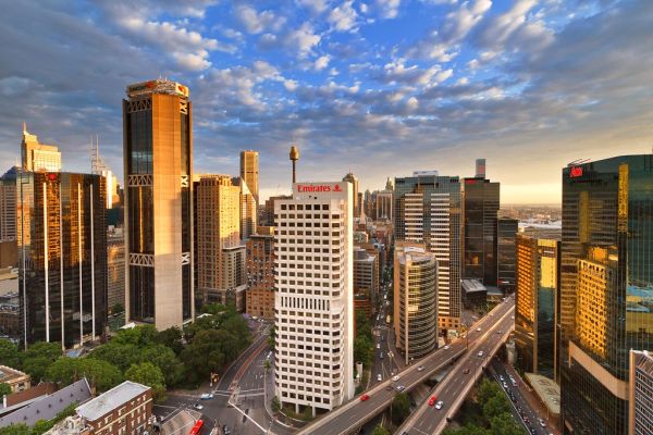 sydney city looking south...