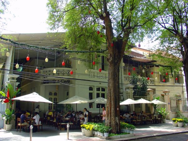 Café near Notre Dame Cathedral, Ho Chi Minh City, Vietnam