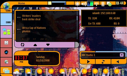 Star Trek LCARS PADD Maemo Theme