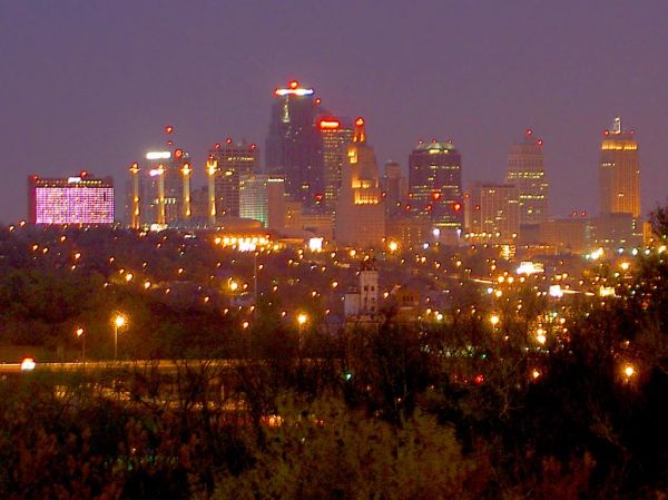 Kansas City Skyline, Evening
