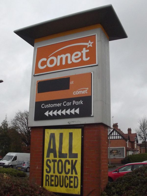 Comet - Shirley, Solihull - sign
