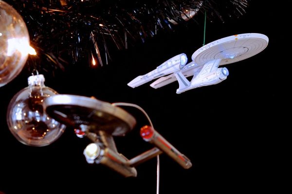 Alternate USS Enterprise On The Star Trek Christmas Tree 2012