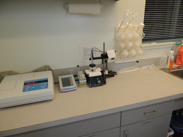 Benchtop instruments at WTP