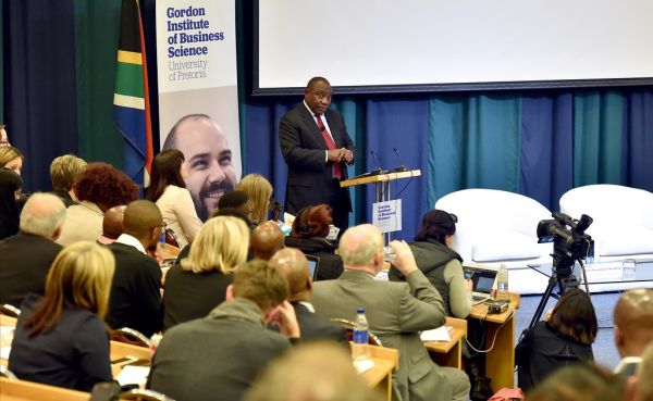 Deputy President Cyril Ramaphosa addresses Gordon Institute of Business Science (GIBS) Forum