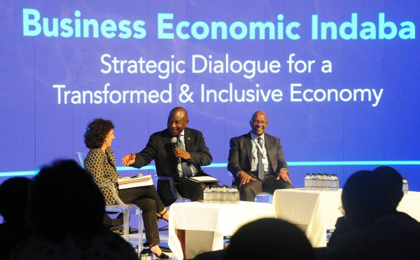 President Cyril Ramaphosa addresses Business Economic Indaba in Midrand, 29 Jan