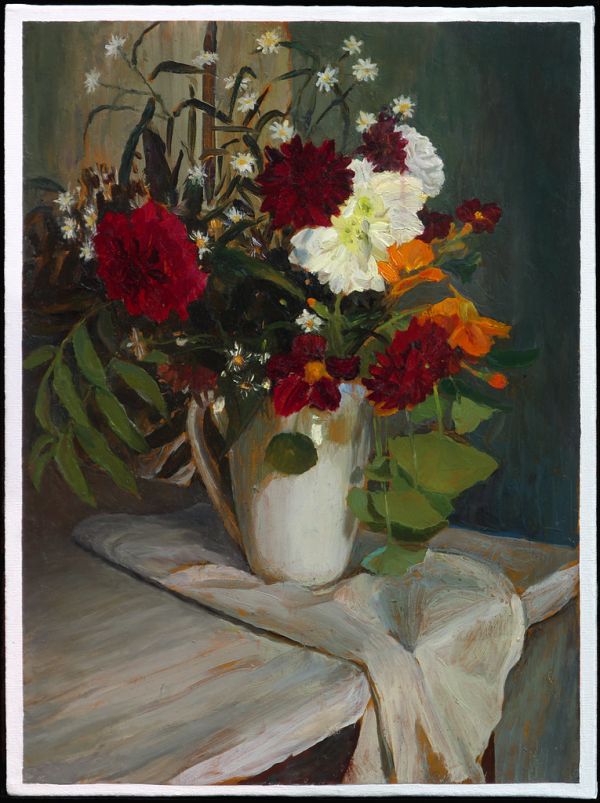 Flowers on the bench