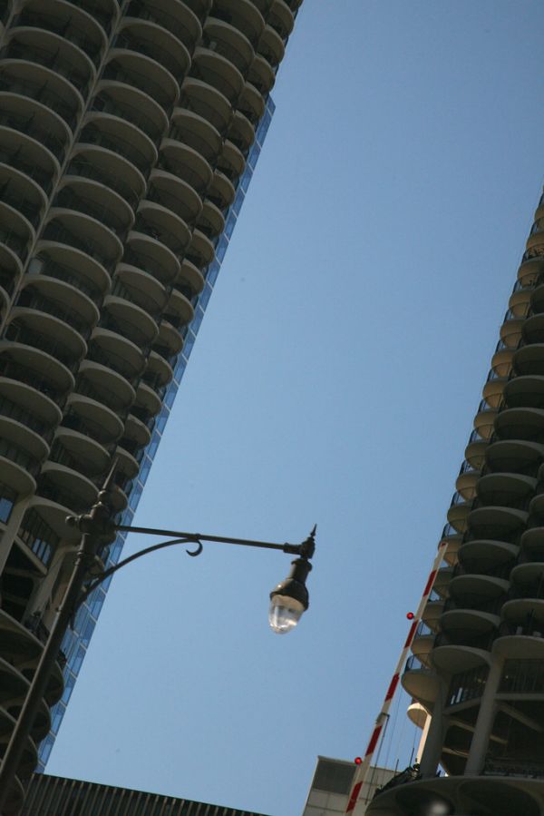 Chicago (ILL) River North, Marina city, 1964