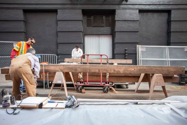 Annie Street Temporary Plaza Installation