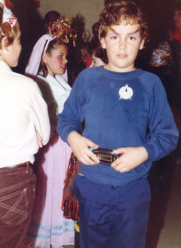 1984ish - Clint - Halloween - costume - Star Trek - Mr. Spock - standing - 0010