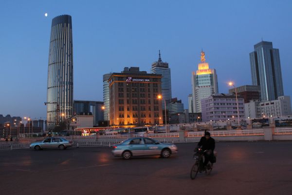 City of Tianjin at night