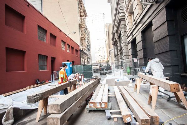 Annie Street Temporary Plaza Installation
