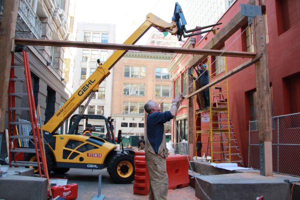 Annie Street Temporary Plaza Installation
