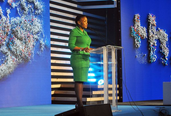 Deputy Minister Pinky Kekana addresses the 3rd Annual #IBMTHINK Summit
