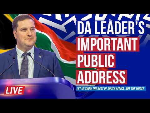 LIVE: Important address to the nation by DA Leader Geordin Hill-Lewis