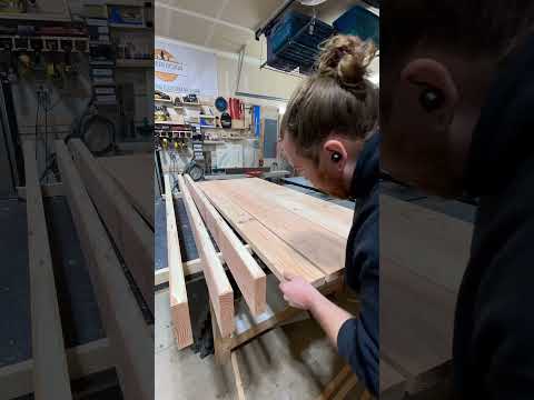 Making a workbench top out of 2x6s @gerberdesignco #woodworking #tabletop #workbench