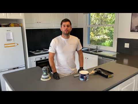 How to paint your kitchen benchtop and splashback?