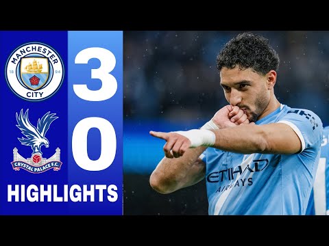 Manchester City vs Crystal Palace 3-0 Highlights &amp; Goals •Marmoush &amp; Semenyo &amp; Savinho Goals