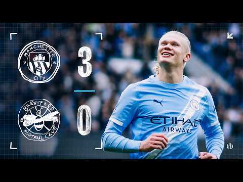 HIGHLIGHTS! City keep up pressure in title race after Brentford win | Man City 3-0 Brentford