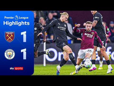 Man City lose ground in title race | West Ham 1-1 Man City | Premier League Highlights