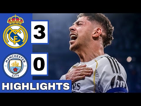 ⚪️Real Madrid vs Manchester City (3-0) Extended HIGHLIGHTS | UEFA Champions League Round 16