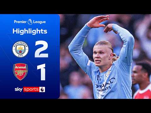 Haaland scores winner to give City the advantage! | Man City 2-1 Arsenal | Premier League Highlights