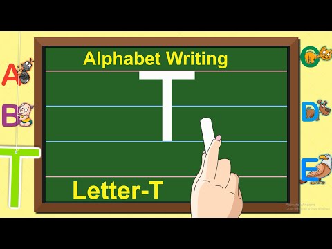 English Capital Letter Writing | Letter - T | Writing Capital ABC for children | Learning Booster