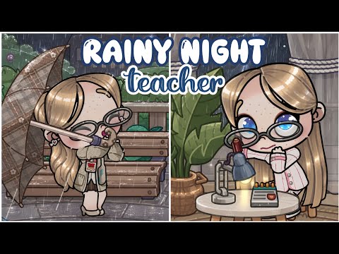 Rainy Night Routine as a Teacher 🌧️👩‍🏫 | Avatar World | Pazu