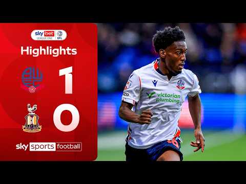 Cozier-Duberry rocket gives Bolton play-off lead! 💥  | Bolton 1-0 Bradford | League One highlights
