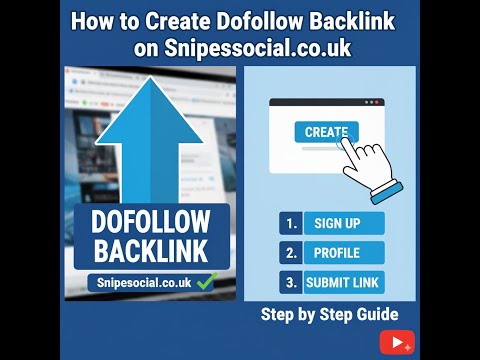How to Create Dofollow Backlink on Snipesocial.co.uk | Step by Step Guide #seohustle #backlink