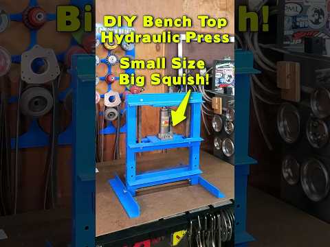 DIY Bench Top Hydraulic Press  #diy #diytool