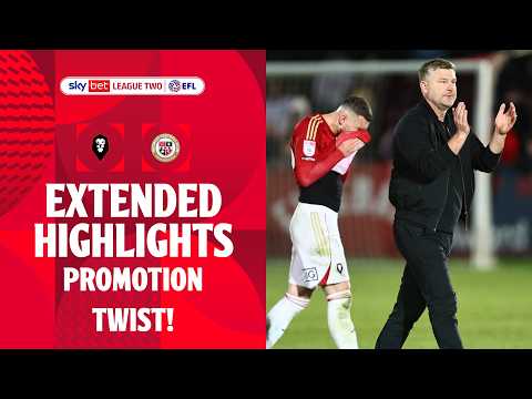 TWIST IN THE RACE FOR PROMOTION! | Salford City v Bromley Extended Highlights