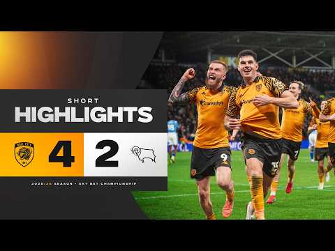 Hull City 4-2 Derby County | Short Highlights | Sky Bet Championship