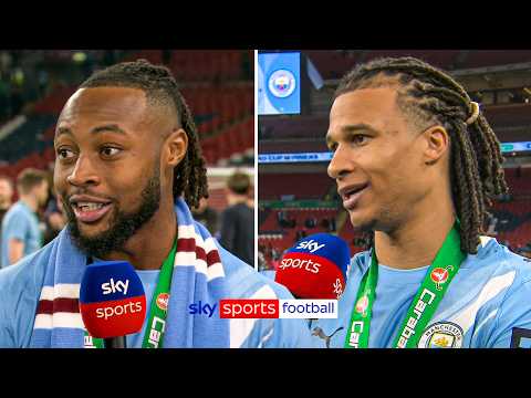 Antoine Semenyo and Nathan Ake REACT to Man City Carabao Cup win 🏆