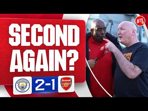 SECOND AGAIN?! (Robbie &amp; City Fan Clash) | Man City 2-1 Arsenal
