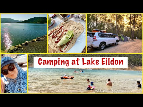CAMPING ( Lake Eildon) Drone view in 4K || Hazara Family VLOG