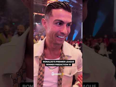 Cristiano Ronaldo predicts his Premier League title winner between Man City &amp; Arsenal 🏆