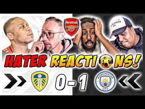 Arsenal Fans GUTTED 🤣 Reactions to Leeds United 0-1 Man City | Premier League Fan Reactions